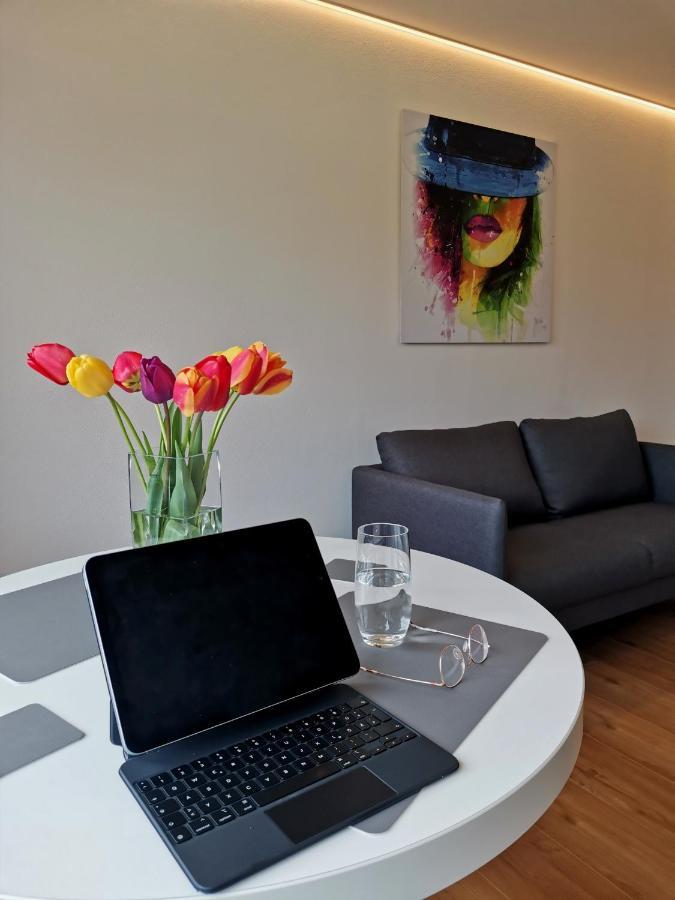 Moderne Ferienwohnung Gartenblick Amtzell Bagian luar foto