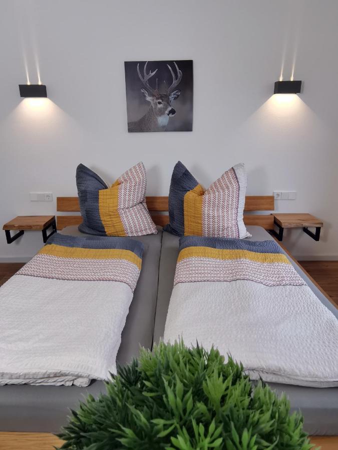 Moderne Ferienwohnung Gartenblick Amtzell Bagian luar foto