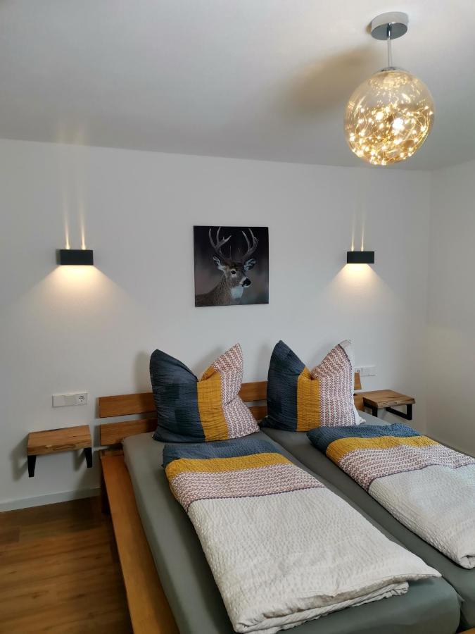 Moderne Ferienwohnung Gartenblick Amtzell Bagian luar foto
